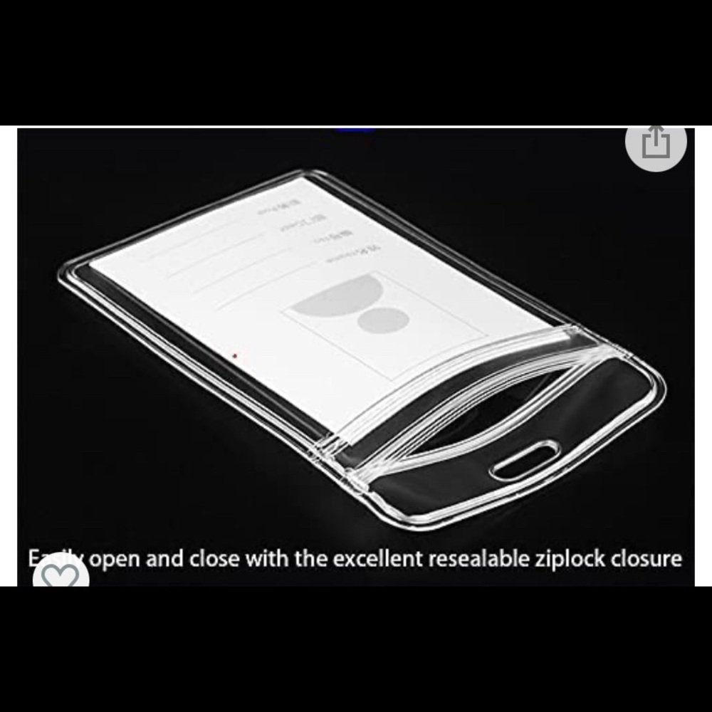 π ID Badge Holder with 1 Clear ID Window - Picture 3 of 8